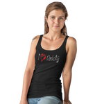I Love Rudolph Crystal Rhinestone T-Shirt or Vest - Crystal Design 4 U
