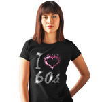 I Love 60s Sixties Crystal Rhinestone Design Ladies T-Shirts or Vests - Crystal Design 4 U