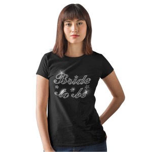 Bride to Be Crystal Rhinestone T-Shirt or Vest - Crystal Design 4 U