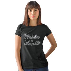 Brides Auntie Crystal Rhinestone T-Shirt or Vest - Crystal Design 4 U