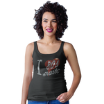 I Love Eighties 80s Music Crystal Rhinestone Design T-Shirts or Vests - Crystal Design 4 U