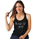 Made in 1999 (20th Birthday) Crystal Rhinestone Ladies T-Shirt or Vest - Crystal Design 4 U