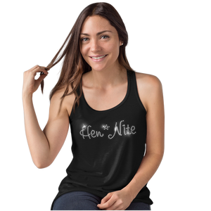 Hen Night Crystal Rhinestone Ladies T-Shirt or Vest - Crystal Design 4 U
