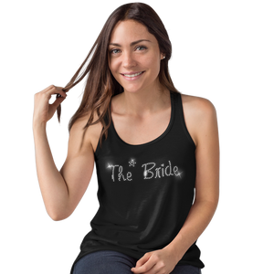 The Bride Crystal Rhinestone Ladies T-Shirt or Vest - Crystal Design 4 U