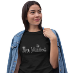 Just Married Crystal Rhinestone Ladies T-Shirt or Vest - Crystal Design 4 U