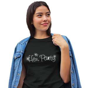 Hen Party Crystal Rhinestone Ladies T-Shirt or Vest - Crystal Design 4 U