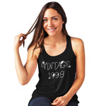 Vintage 1998 (21st Birthday) Crystal Rhinestone Ladies T-Shirt or Vest - Crystal Design 4 U