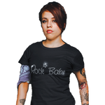Rock Babe Crystal Rhinestone T-Shirt or Vest - Crystal Design 4 U