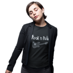 Rock n Roll & Guitar Rhinestud Design T-Shirt or Vest - Crystal Design 4 U