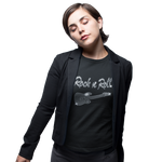 Rock n Roll & Guitar Crystal Rhinestone T-Shirt or Vest - Crystal Design 4 U