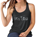 Nineties 90s Chick Crystal Rhinestone Design T-Shirts or Vests - Crystal Design 4 U