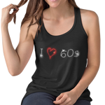 I Love Sixties 60s Crystal Rhinestone Design T-Shirts or Vests - Crystal Design 4 U