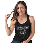 Rock On Crystal Rhinestone Ladies T-Shirt or Vest - Crystal Design 4 U