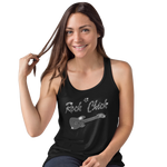 Rock Chick & Guitar Crystal Rhinestone T-Shirt or Vest - Crystal Design 4 U